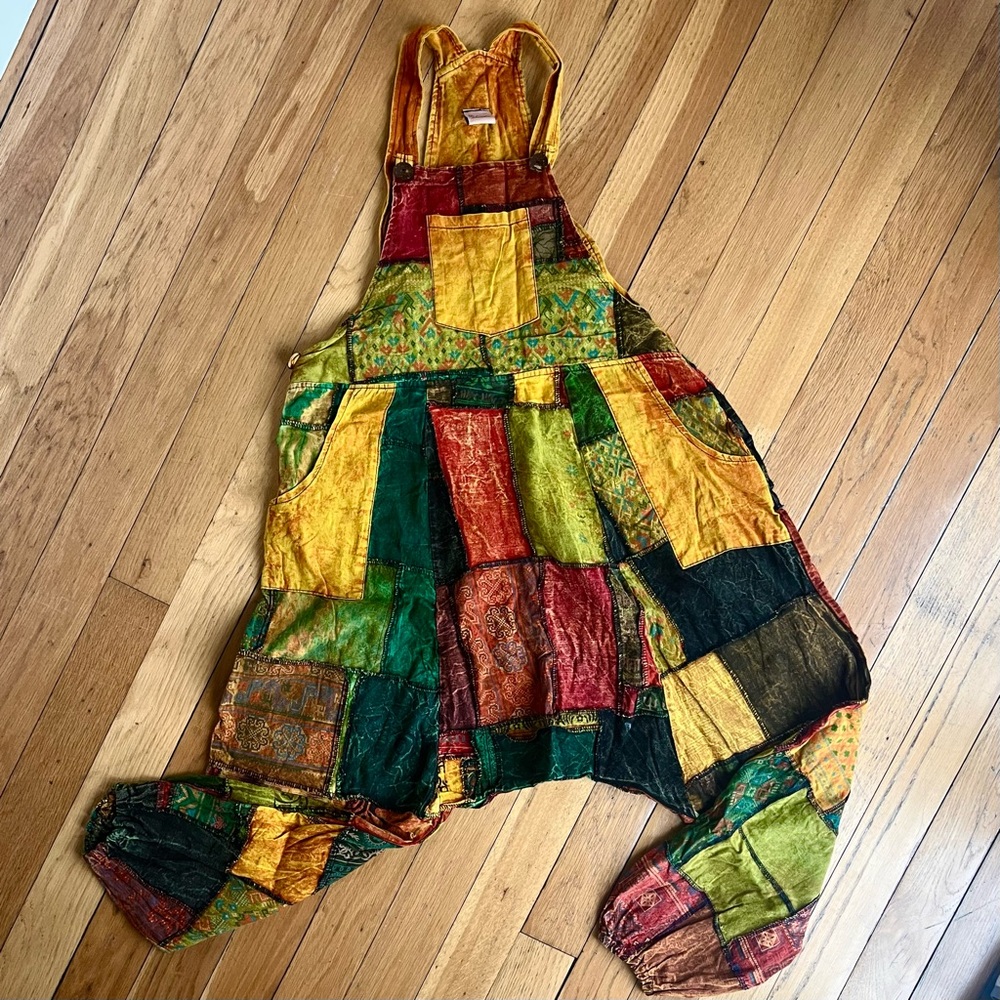 NWOT Ordinary Selenophile Patchwork Overalls - image 1